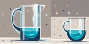 Grifo vertiendo agua limpia en un vaso