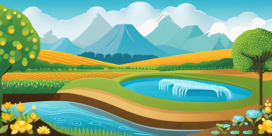 Ciclo de agua en agricultura aumentando la productividad